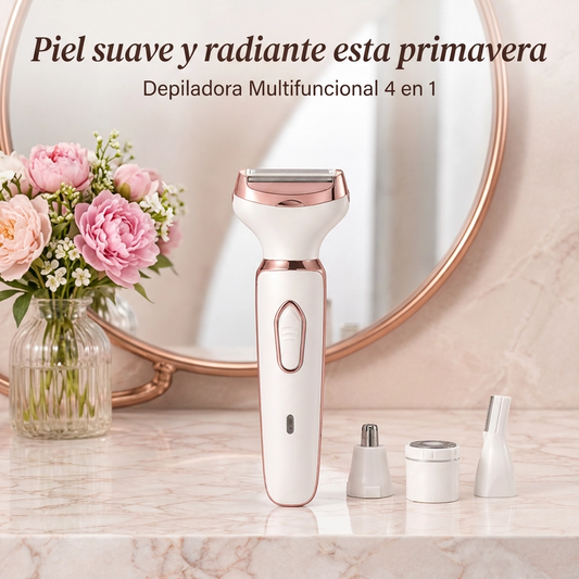 Depiladora 4 en 1 ✨ Cuida tu piel de rostro y cuerpo fácilmente ¡Envío Gratis!
