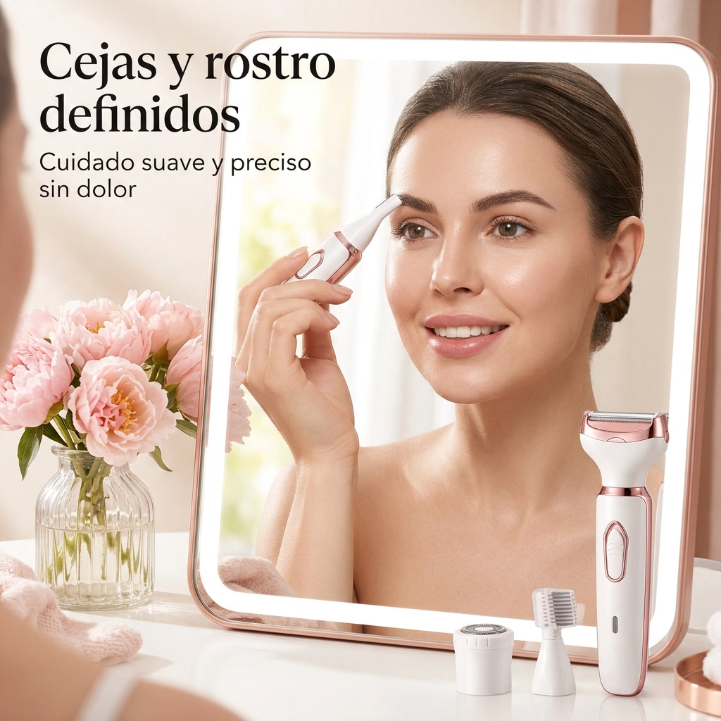 Depiladora 4 en 1 ✨ Cuida tu piel de rostro y cuerpo fácilmente ¡Envío Gratis!