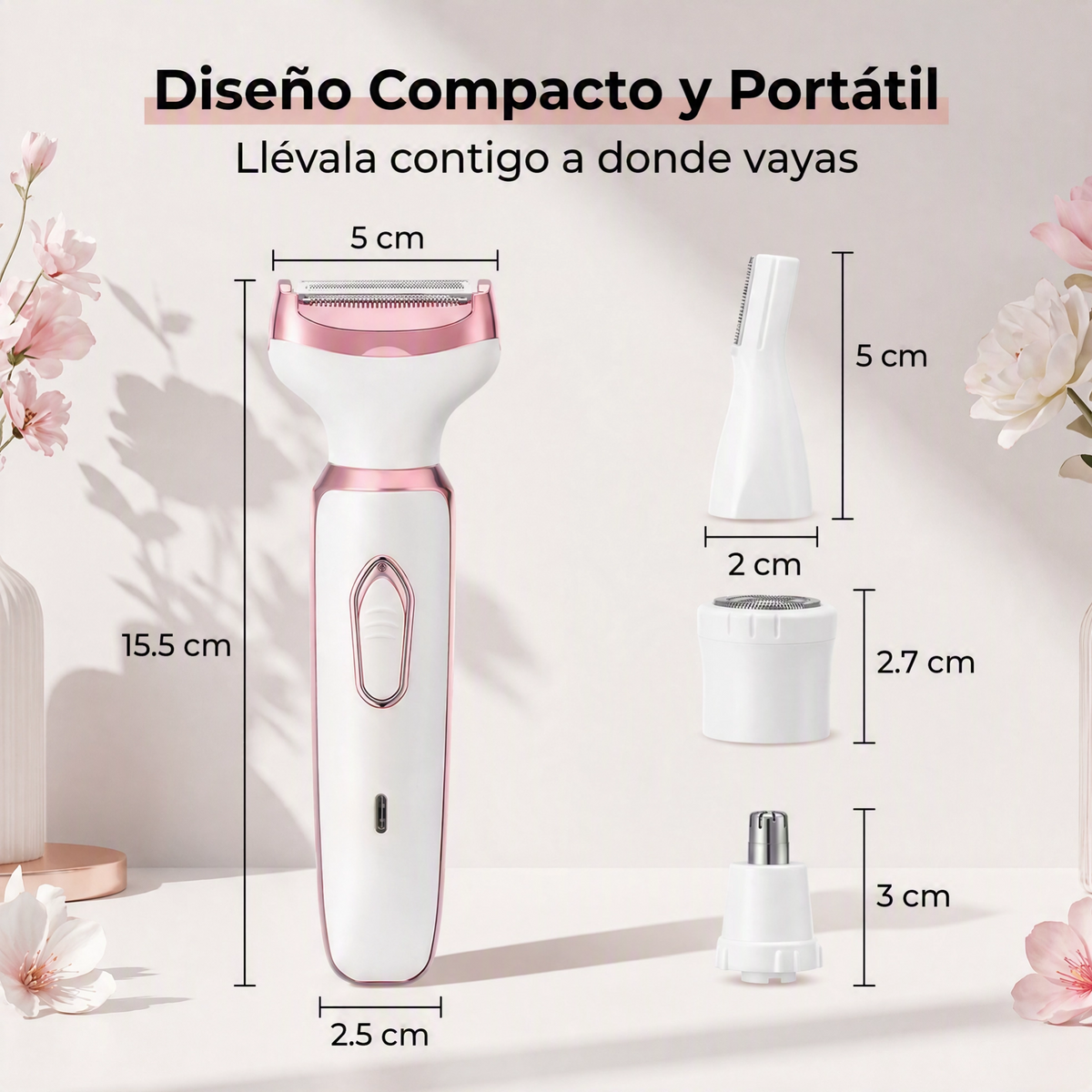 Depiladora 4 en 1 ✨ Cuida tu piel de rostro y cuerpo fácilmente ¡Envío Gratis!